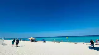 Evacuan a bañistas en Playa Marlín, Cancún, ante la presencia de un tiburón: VIDEO