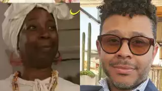 Kalimba y su tía. Foto: Especial
