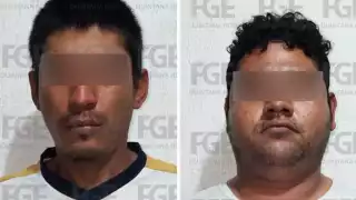 Juan Diego “N” y Evelio “N” quedaron a disposición de la FGE.