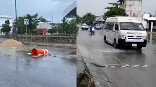 Atraso en un paso peatonal genera accidentes en Playa del Carmen
