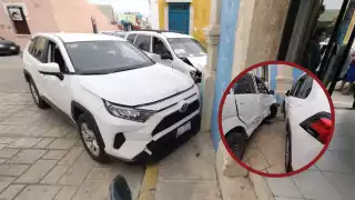 Choque deja daños de regular cuantía