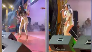 Lis Vega enamora al público yucateco con show en la fiesta de Ticul