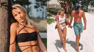 Gabriel Soto e Irina Baeva se encuentran en la Riviera Maya festejando el cumpleaños del actor