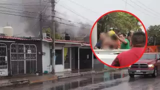 Uno de los niños logró salir a tiempo del incendio, el otro se encuentra grave en el hospital