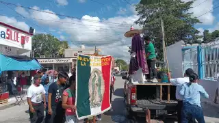 Fervor guadalupano llena Escárcega: fieles celebran la primera Enramada 2025
