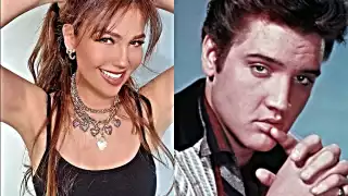 Thalía recordó su colaboración con 'El Rey del Rock'. Foto: Especial