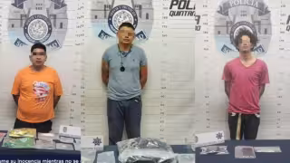 Los tres fueron capturados en Playa del Carmen