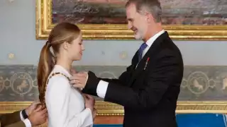 La princesa y el rey de España. Foto: Especial