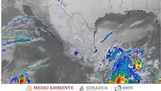 La Tormenta Tropical Pilar se localizó a 350 kilómetros (km) al sureste de la desembocadura del río Suchiate