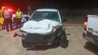 La unidad afectada fue trasladada a un corralón.