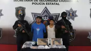 Los hombres fueron entregados a la Fiscalía Especializada en Investigación de Delitos Contra la Salud en su Modalidad de Narcomenudeo