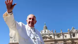 El Papa Francisco tuvo el tradicional pastel de cumpleaños