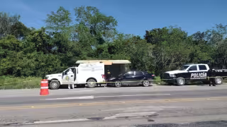 El lugar fue acordonado por las autoridades policiacas