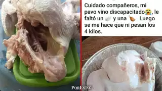 Trabajadores de la Universidad Autónoma de Carmen denuncian entrega de pavos incompletos y en mal estado