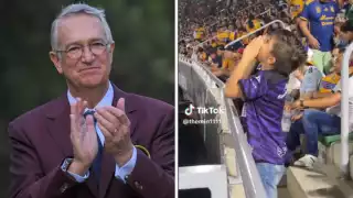 Incluso una fanática del Tigres apoyó al niño con aplausos