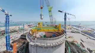 China comenzó oficialmente la construcción de la primera fase de la central nuclear de Jinqimen, con seis reactores Hualong One, en Ningbo, provincia oriental china de Zhejiang