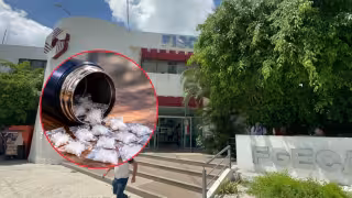 Hallan 28 dosis de presunto cristal en termo de estudiante del CBTA 15 en Campeche