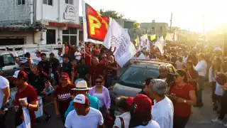El candidato de Morena concentró un importante número de simpatizantes en Progreso