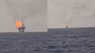 Alerta en la Sonda de Campeche: Reportan presunto incendio en plataforma marina de Pemex