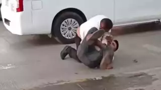 Choferes de Va y Ven y el FUTV se enfrentan a golpes en Mérida