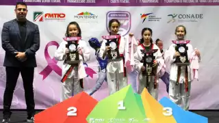 Taekwondo de Q. Roo de fiesta por logros en Campeonato Nacional Femenil