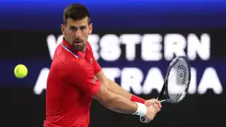 'Nole' hizo pareja con Olga Danilovic y superaron a la dupla china de Qinwen Zheng y Zhizhen Zhang por 6-4, 1-6 y 10-6 en la United Cup