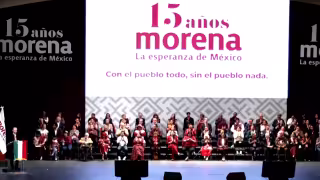 Morena llama a la unidad y cerrar filas en su celebración de 15 años