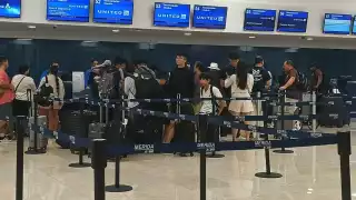United desvía a Cozumel el vuelo de la ruta Houston-Mérida por las lluvias en Yucatán