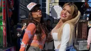Galilea Montijo junto a Wendy Guevara, ganadora de La Casa de los Famosos