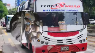 Los ladrones amenanaron a los pasajeros con una pistola y un cuchillo