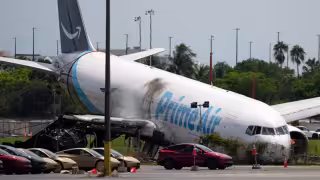 Esposa de víctima demanda a Amazon tras accidente de avión de carga en Miami que dejó cinco muertos