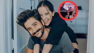 Evaluna y Camilo amenizaron la presentación de Messi. Foto: Especial