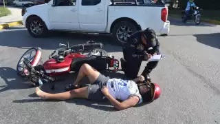 La mujer terminó inconsciente y con heridas en los brazos