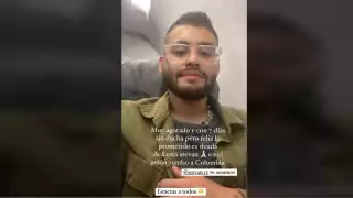 Después de siente días el colombiano regresó a su país