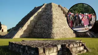 Mayapán se ubica a 45 de la carretera Mérida-Acanceh, en la misma dirección que la llamada Ruta de los Conventos