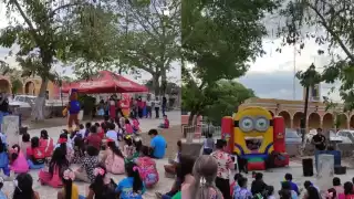Festejando el día de niño, en la parroquia de la inmaculada Concepción