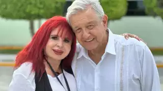 AMLO fue recibido por Layda Sansores en Calakmul