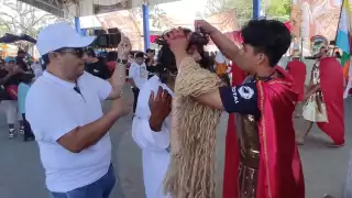 La representación se lleva a cabo en el domo del Parque de los Chiapanecos