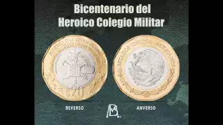 Banxico acuñó una moneda conmemorativa por el Bicentenario del Heroico Colegio Militar