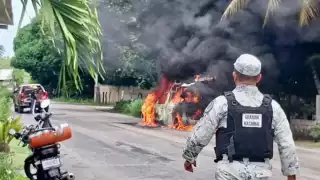 Las personas a bordo del vehículo no resultaron lesionadas