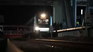 El Tren Maya salió de Cancún, Quintana Roo, cerca de las 7:00 horas