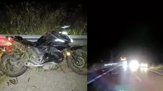 Presumiblemente esa persona fue embestida por un vehículo cuando circulaba sobre la carretera federal y la unidad responsable se dió a la fuga.