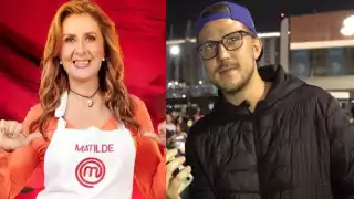 Matilde y su hijo gemelo, Diego. Foto: Especial