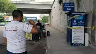 Aseguraron el cajero, en espera de personal del Ministerio Público, para que se encargara de las averiguaciones