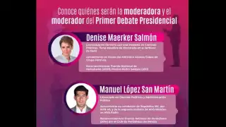 Esta tarde el INE aprobó a los periodistas Denise Maerker y Manuel López San Martín como moderadores del primer debate presidencial