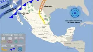 Frente frío 16: Prevén nevadas y hasta -10 grados en algunos estados