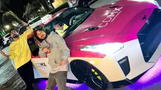 Las fotos del taxi deportivo fueron publicados en el Instagram de Juan Bertheau