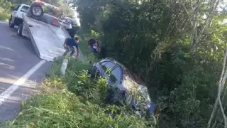 En el accidente, los ocupantes resultaron ilesos