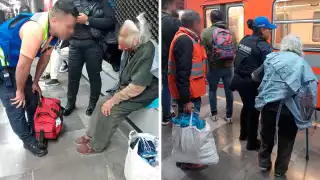 La abuelita se encontraba nerviosa y desorientada