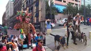 Enormes alebrijes y zombies recorrieron las calles de la CDMX
